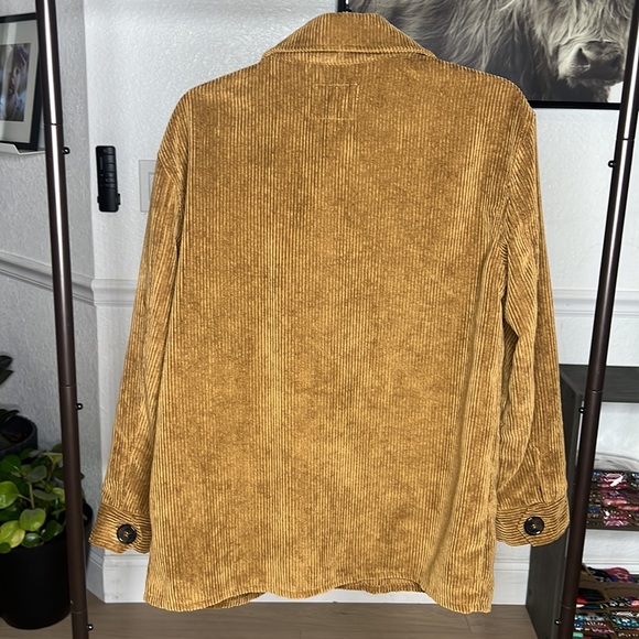 Jason Maxwell Corduroy Brown Button Down Shirt/ Jacket - Picture 5 of 6